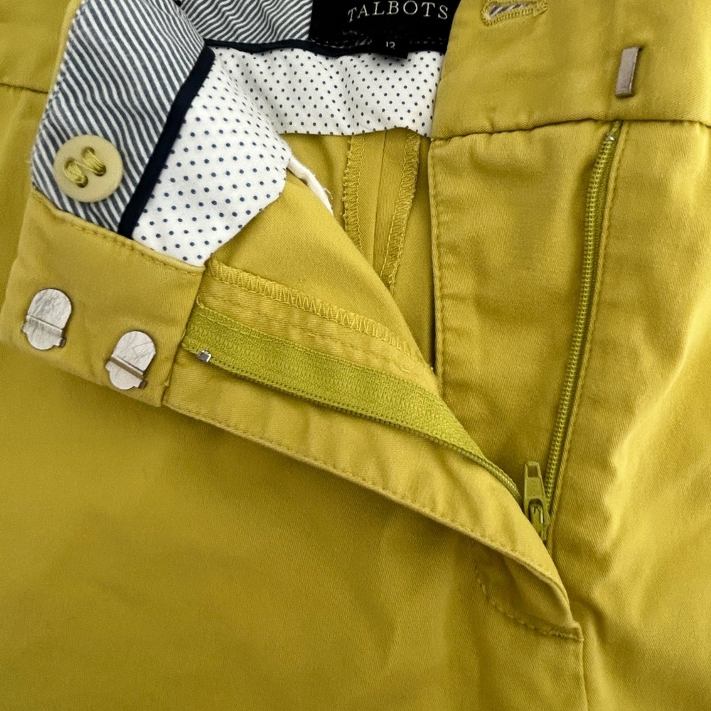 Talbots Yellow Cropped Pants - Picture 11 of 12